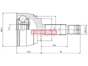 KAMOKA 6620 jungčių komplektas, kardaninis velenas 
 Ratų pavara -> Sujungimai/komplektas
MB 297991, MB 297992, MB 526972