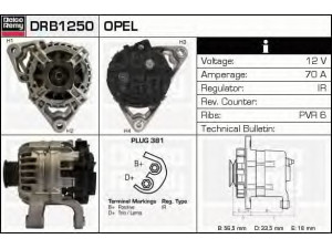 DELCO REMY DRB1250 kintamosios srovės generatorius 
 Elektros įranga -> Kint. sr. generatorius/dalys -> Kintamosios srovės generatorius
09117932, 09133601, 24463064YJ