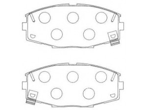AISIN ASN-145 stabdžių trinkelių rinkinys, diskinis stabdys
0446514100, 0446514120, 0446530070