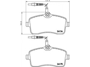 HELLA PAGID 8DB 355 011-481 stabdžių trinkelių rinkinys, diskinis stabdys 
 Techninės priežiūros dalys -> Papildomas remontas
1611456580, 425347, 425422, E172236