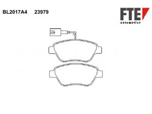 FTE BL2017A4 stabdžių trinkelių rinkinys, diskinis stabdys
77363942, 77363974, 77364393, 77364394
