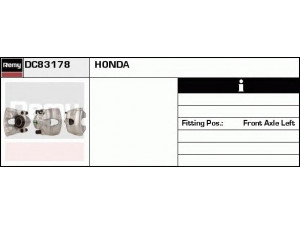 DELCO REMY DC83178 stabdžių apkaba 
 Dviratė transporto priemonės -> Stabdžių sistema -> Stabdžių apkaba / priedai
45001-SEA-E01