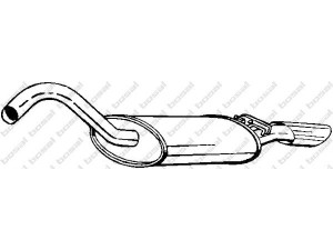 BOSAL 105-119 galinis duslintuvas 
 Išmetimo sistema -> Duslintuvas
895 253 609 N
