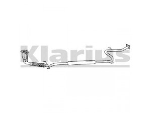 KLARIUS 270198 priekinis duslintuvas 
 Išmetimo sistema -> Duslintuvas
1741016090, 1741016280