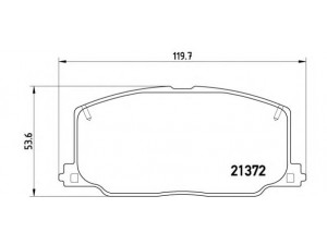 BREMBO P 83 016 stabdžių trinkelių rinkinys, diskinis stabdys 
 Techninės priežiūros dalys -> Papildomas remontas
0446520050, 0446520090, 0446520170