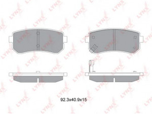 LYNXauto BD-3628 stabdžių trinkelių rinkinys, diskinis stabdys 
 Techninės priežiūros dalys -> Papildomas remontas
58302-07A00, 58302-07A10, 58302-0XA00