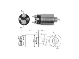 ERA 227099 solenoidinis jungiklis, starteris 
 Elektros įranga -> Starterio sistema -> Solenoidinis jungiklis
M371X64971, M371X74571, M371X93475