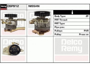 DELCO REMY DSP912 hidraulinis siurblys, vairo sistema 
 Vairavimas -> Vairo pavara/siurblys
49110-9F500