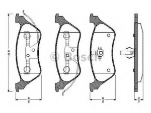 BOSCH 0 986 TB2 388 stabdžių trinkelių rinkinys, diskinis stabdys 
 Techninės priežiūros dalys -> Papildomas remontas
05019 805AA, 05071 948AA, 5019 805AA