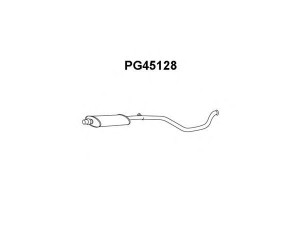 VENEPORTE PG45128 vidurinis duslintuvas 
 Išmetimo sistema -> Duslintuvas
170560, 171724, 171728, 9809852880