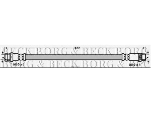 BORG & BECK BBH7742 stabdžių žarnelė 
 Stabdžių sistema -> Stabdžių žarnelės
44230-00QAD, 77 01 059 693, 93183554