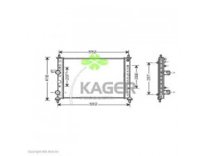 KAGER 31-0439 radiatorius, variklio aušinimas 
 Aušinimo sistema -> Radiatorius/alyvos aušintuvas -> Radiatorius/dalys
46809638