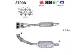 AS 37908 katalizatoriaus keitiklis 
 Išmetimo sistema -> Katalizatoriaus keitiklis
1J0254501X, 1J0254504TX, 1J0254508PX