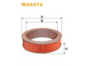WIX FILTERS WA6474 oro filtras 
 Techninės priežiūros dalys -> Techninės priežiūros intervalai