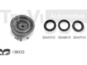 TREVI AUTOMOTIVE KD1158S paskirstymo diržo komplektas 
 Techninės priežiūros dalys -> Papildomas remontas