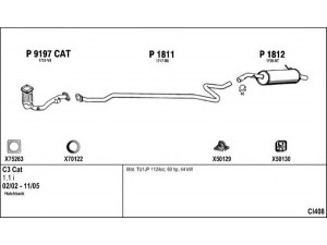 FENNO CI408 išmetimo sistema 
 Išmetimo sistema -> Išmetimo sistema, visa