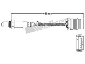 WALKER PRODUCTS 250-25089 lambda jutiklis 
 Išmetimo sistema -> Jutiklis/zondas
11787589121, 11787596908