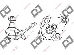 DJ PARTS DB1021 atramos/vairo trauklė 
 Ašies montavimas/vairavimo mechanizmas/ratai -> Sujungimai -> Atramos/vairo trauklė
43330-29225, 43330-29325, 43330-29326