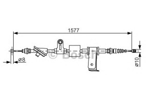 BOSCH 1 987 482 286 trosas, stovėjimo stabdys 
 Stabdžių sistema -> Valdymo svirtys/trosai
50500862, 50505484, 50500862, 50505484