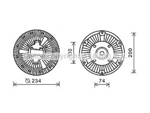 AVA QUALITY COOLING IVC112 sankaba, radiatoriaus ventiliatorius 
 Aušinimo sistema -> Radiatoriaus ventiliatorius
41213991