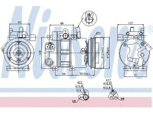 NISSENS 89273 kompresorius, oro kondicionierius 
 Oro kondicionavimas -> Kompresorius/dalys
97701-2H140, 977012H100, 977012H140