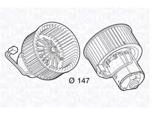 MAGNETI MARELLI 069412702010 vidaus pūtiklis 
 Šildymas / vėdinimas -> Orpūtė/dalys
64 11 9 200 936, 64119200936, 9 200 936