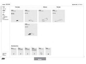 DINEX 247100076 išmetimo sistema 
 Išmetimo sistema -> Išmetimo sistema, visa