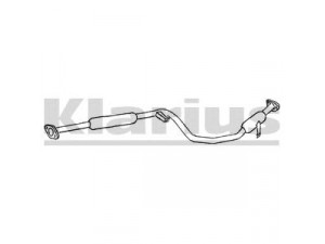 KLARIUS CL251M vidurinis duslintuvas 
 Išmetimo sistema -> Duslintuvas
MR224083