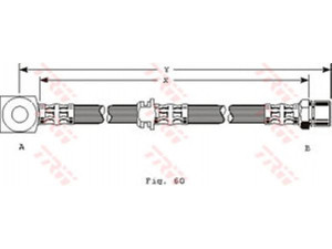 TRW PHD224 stabdžių žarnelė 
 Stabdžių sistema -> Stabdžių žarnelės
562337, 90209641, 90209641