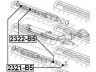FEBEST 2322-B5 vidinė skersinė vairo trauklė
4D0422821A, 8E0422821C