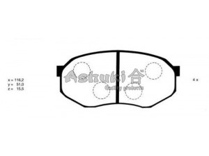 ASHUKI M051-05 stabdžių trinkelių rinkinys, diskinis stabdys 
 Techninės priežiūros dalys -> Papildomas remontas
0 986 493 180/BOSCH, 2153702/TEXTAR