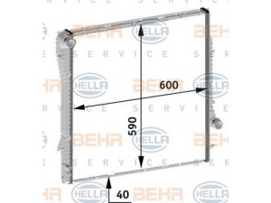 HELLA 8MK 376 719-041 radiatorius, variklio aušinimas 
 Aušinimo sistema -> Radiatorius/alyvos aušintuvas -> Radiatorius/dalys
1 439 102, 17 11 1 439 102