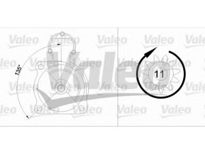 VALEO 455525 starteris 
 Elektros įranga -> Starterio sistema -> Starteris
283639, 504640