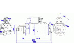 DELCO REMY 19024262 starteris 
 Elektros įranga -> Starterio sistema -> Starteris
1201327, AELB426, AELB426R, AMPB074