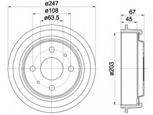 HELLA 8DT 355 300-101 stabdžių būgnas 
 Stabdžių sistema -> Būgninis stabdys -> Stabdžių būgnas
1490767, 6070681, 6070682, 6137292