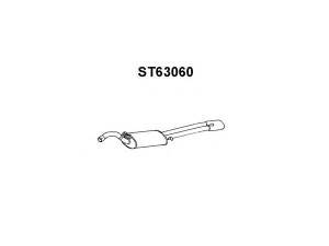 VENEPORTE ST63060 galinis duslintuvas 
 Išmetimo sistema -> Duslintuvas
1L0253609, 1L0253609N