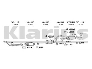 KLARIUS 960101U išmetimo sistema