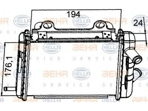 HELLA 8MK 376 765-261 radiatorius, variklio aušinimas 
 Aušinimo sistema -> Radiatorius/alyvos aušintuvas -> Radiatorius/dalys
4Z7 121 212 A