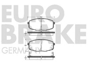 EUROBRAKE 5502223506 stabdžių trinkelių rinkinys, diskinis stabdys 
 Techninės priežiūros dalys -> Papildomas remontas
0K2JA3328Z, 0K2JA3328ZA, 581011HA00