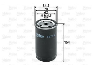 VALEO 587718 kuro filtras 
 Techninės priežiūros dalys -> Papildomas remontas
13 32 2 245 006, 13 32 2 246 135