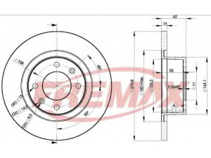 FREMAX BD-4754 stabdžių diskas 
 Stabdžių sistema -> Diskinis stabdys -> Stabdžių diskas
4246.W4