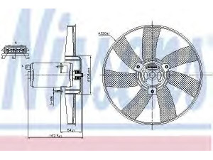 NISSENS 85677 ventiliatorius, radiatoriaus 
 Aušinimo sistema -> Oro aušinimas
3A0959455J