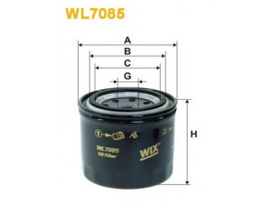 WIX FILTERS WL7085 alyvos filtras 
 Filtrai -> Alyvos filtras
OK119, 1150100550, 1560087201, 1560187103