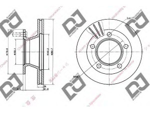 DJ PARTS BD1483 stabdžių diskas 
 Stabdžių sistema -> Diskinis stabdys -> Stabdžių diskas
6314200172