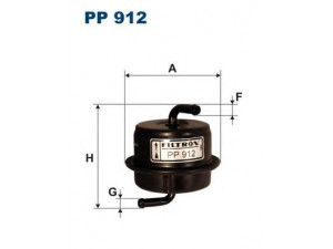 FILTRON PP912 kuro filtras 
 Techninės priežiūros dalys -> Papildomas remontas
1540180E00, 1540180E00000, 1541060B00
