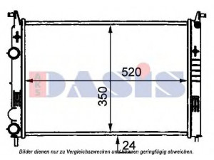 AKS DASIS 080085N radiatorius, variklio aušinimas
46779395