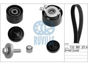 RUVILLE 5556671 paskirstymo diržo komplektas 
 Techninės priežiūros dalys -> Papildomas remontas
13 0C 175 29R