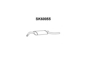 VENEPORTE SK60055 galinis duslintuvas 
 Išmetimo sistema -> Duslintuvas
116600500, 116600501, 117600501
