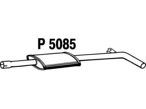 FENNO P5085 vidurinis duslintuvas 
 Išmetimo sistema -> Duslintuvas
8200356126, 8200356129, 8200356156
