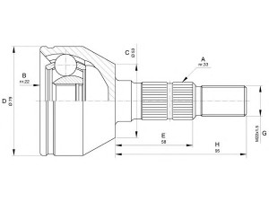 OPEN PARTS CVJ5598.10 jungčių komplektas, kardaninis velenas 
 Ratų pavara -> Sujungimai/komplektas
1603273, 374671, 93182575